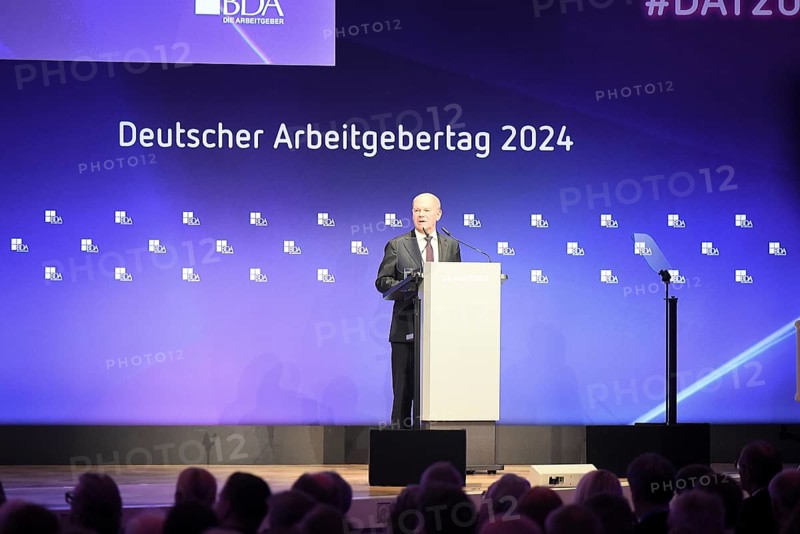 Federal Chancellor Olaf Scholz speaks at the German Employers' Day 2024 Federal Chancellor Olaf Scholz speaks at the German Employers' Day 2024