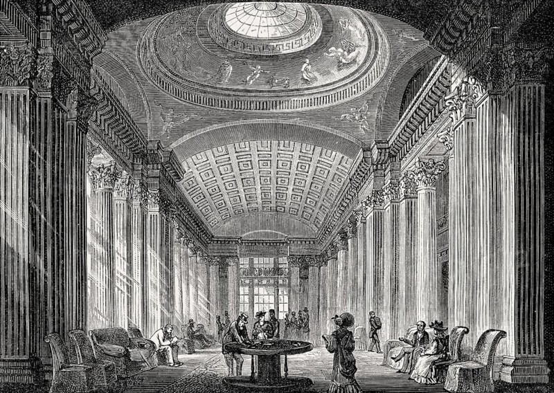The interiors of the Signet Library, Edinburgh, Scotland, 19th century