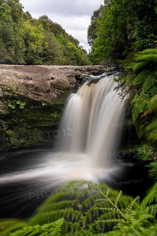 Plaza los Manios waterfall, Parque Tepuhueico, Chiloe, Chile