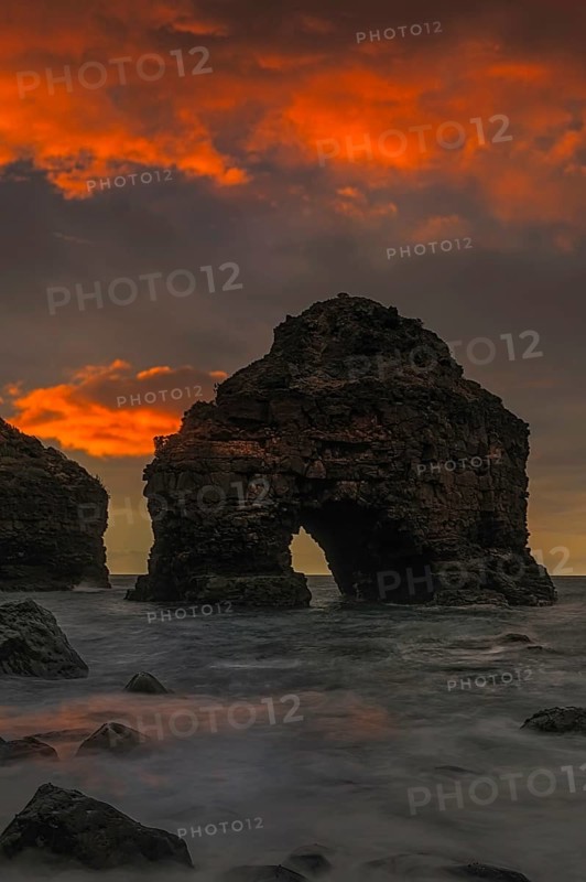 Sunset at Playa de los Roques, Puerto De La Cruz, Tenerife, Spain