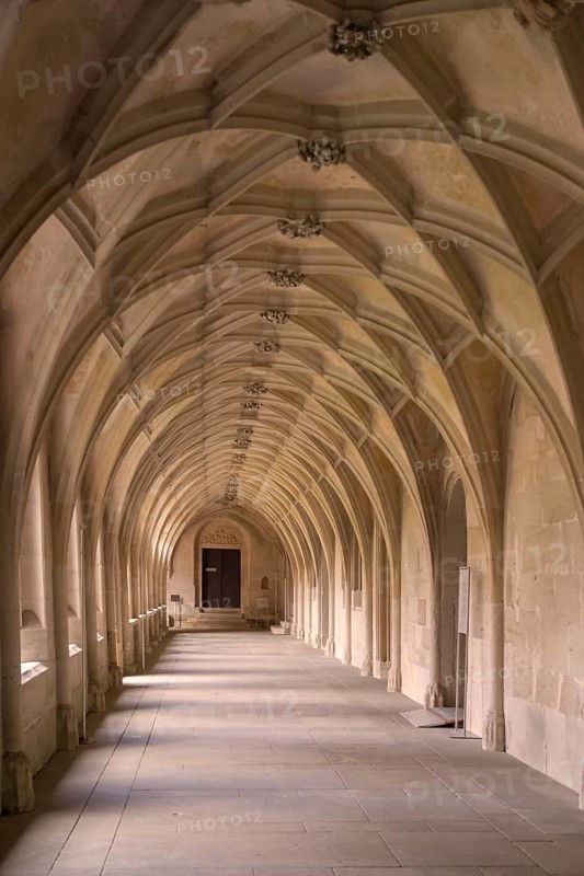 Cloister of Bebenhausen Cistercian Monastery, Tübingen, Baden-Württemberg, Germany