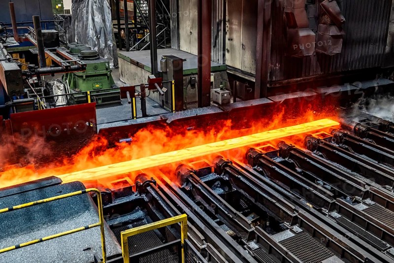 Thyssenkrupp Warmwalzwerk, reverse rolling process, Hohenlimburg, Hagen, North Rhine-Westphalia, Germany