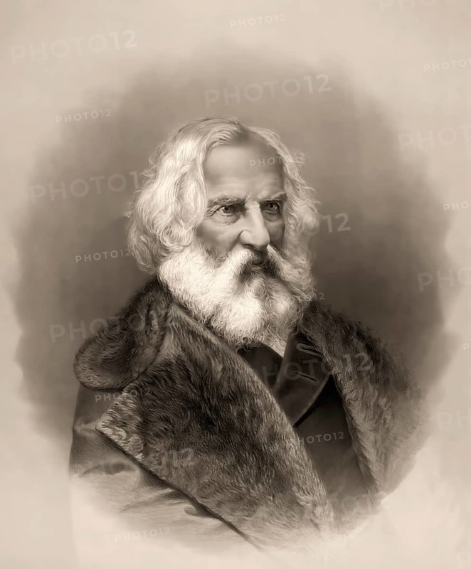 Henry Wadsworth Longfellow, 1807 – 1882, American poet, digitally edited