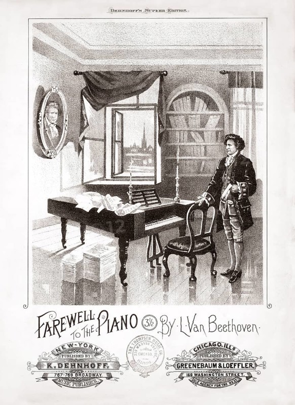 Farewell to the piano, attributed to Ludwig van Beethoven