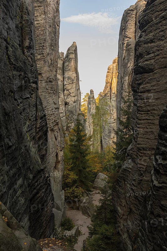 Prachov Rocks (Czech: Prachovské skály) are a rock formation in the Bohemian Paradise of the Czech Republic, close to the village of Prachov. Since 1933, they have been a protected natural reserve