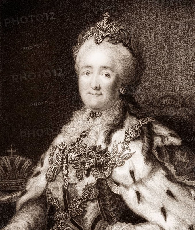 Catherine II or Catherine the Great, 1729 - 1796, Empress of Russia, Duchess of Holstein-Gottorp and Ruler of Jever