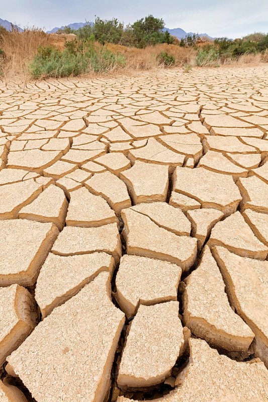 Dry earth in Israel, Middle East, water shortage, drought, Israel