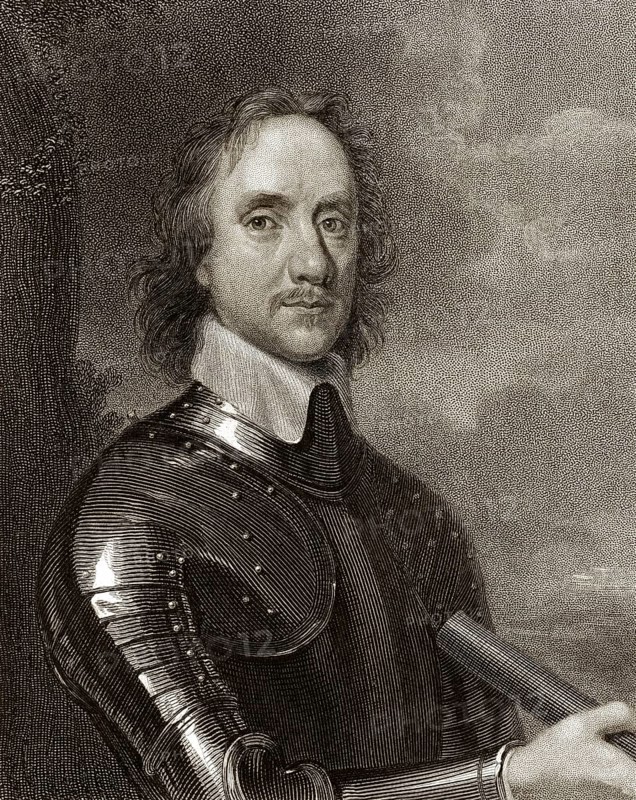 Oliver Cromwell, 1599-1658, Lordprotektor von England, Schottland und Irland, Befehlshaber der Parlamentsarmee