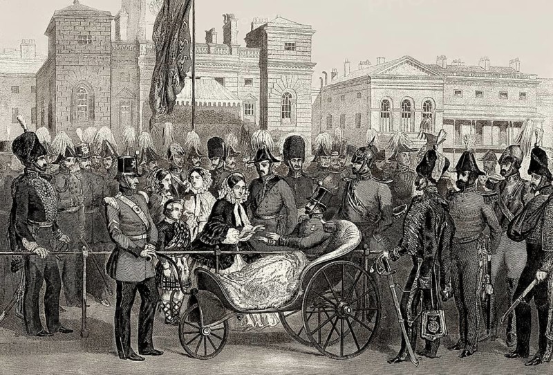 Queen Victoria distributing Crimean War medals, Crimean War