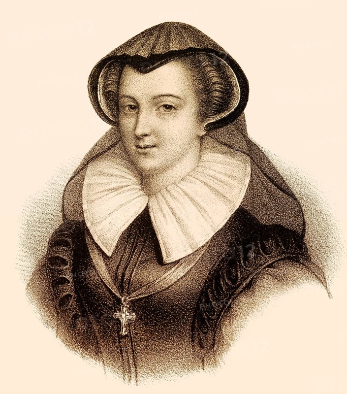 Mary, Queen of Scots, 1542-1587, also known as Mary Stuart or Mary I of Scotland, was Queen of Scotland and Queen consort of France as wife of Francis II