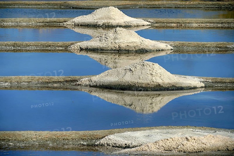 France, Brittany, salt production at Salants de Guerande, sea salt