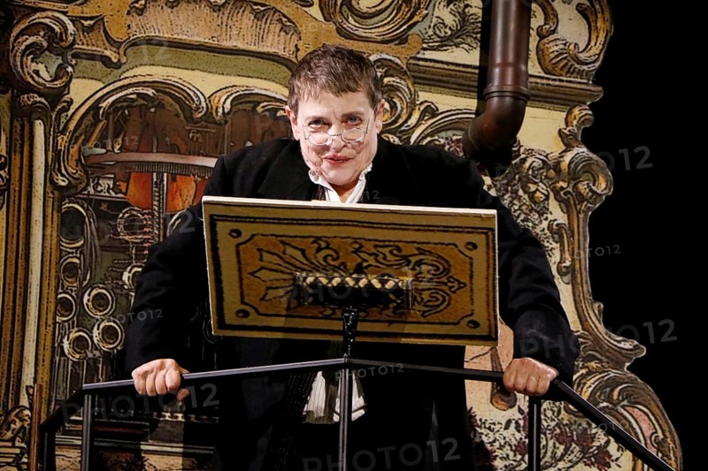Katharina Thalbach during the photo rehearsal for SAUERKOHL AND MISDEEDS, a musical Wilhelm bush program in the comedy on Kurfürstendamm in the Ernst Reuter Hall in Berlin on 14.01.2026