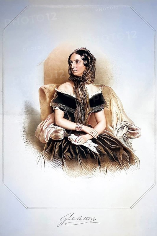 Julie Rettich, née Gley (born 17 April 1809 in Hamburg, died 11 April 1866 in Vienna) was a German-Austrian actress, Historical, digitally restored reproduction from a 19th century original, Record date not stated