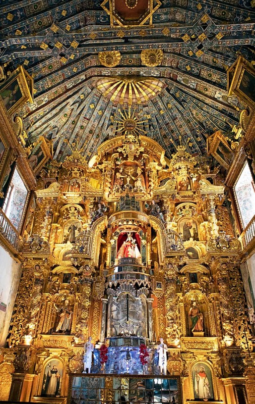Saint Peter the Apostle Church, interior view, Andahuaylillas, Cusco region, Quispicanchi province, Peru