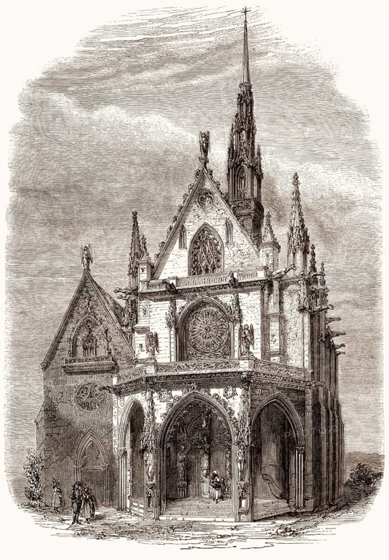 The Sainte-Chapelle of the Castle of Bourbon-Archambault, France
