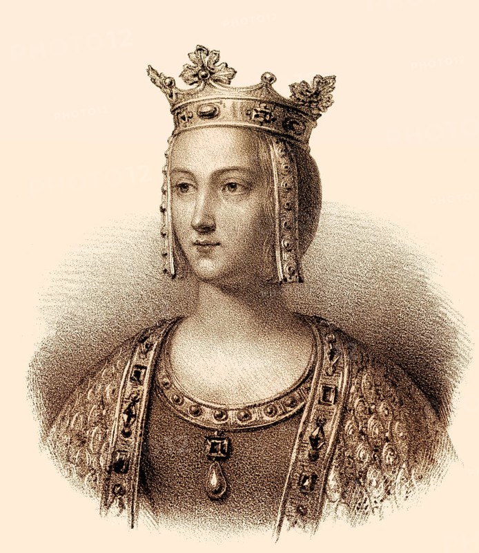 Isabella of Hainaut, Isabella von Hennegau, Isabelle de Hainaut, 1170-1190, Queen of France as the first wife of King Philip II.
