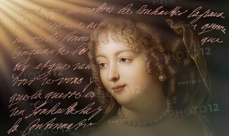 Marie de Rabutin-Chantal, marquise de Sévigné, also known as Madame de Sévigné or Mme de Sévigné, French aristocrat, digitally edited after Marie Victoire Jaquotot
