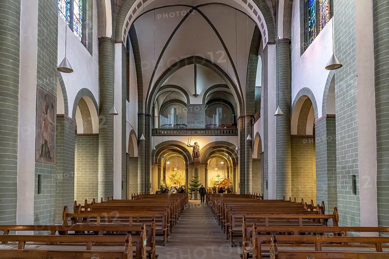 Interior of St. Patrokli Cathedral in Soest, North Rhine-Westphalia, Germany