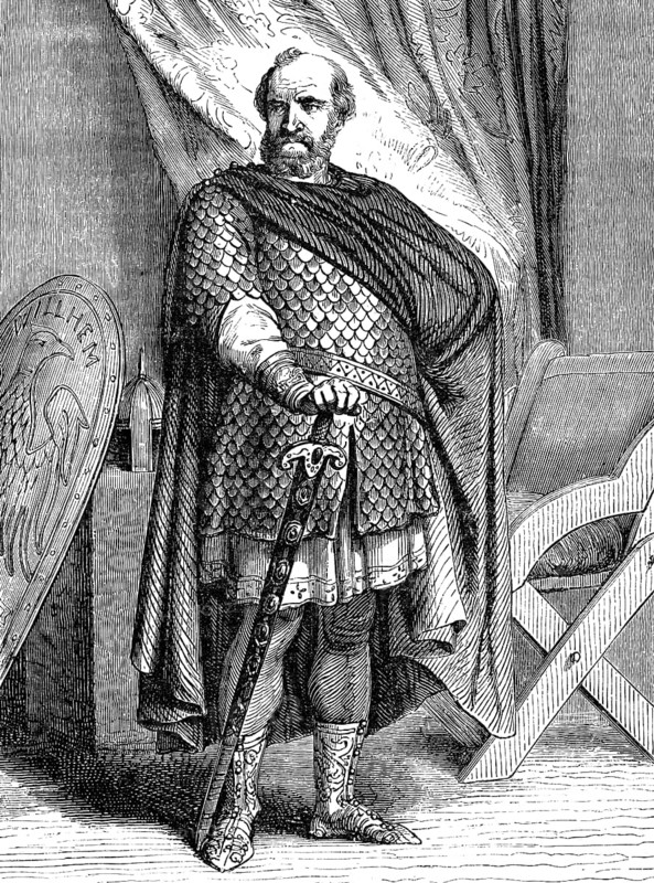 William I, ca. 1028, 1087, known as William the Conqueror, the first Norman King of England