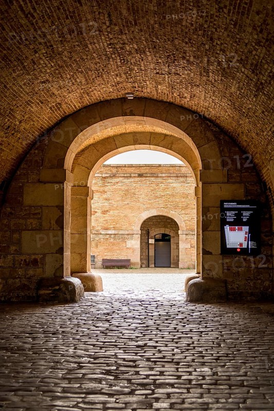 Montjuic Castle old military fortress on Montjuic Mountain overlooking the city, barcelona, spain
