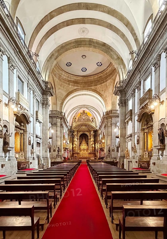 Igreja da Santíssima Trindade, Church of the Holy Trinity, its architect Carlos Amarante is also buried in the church, Porto, Portugal
