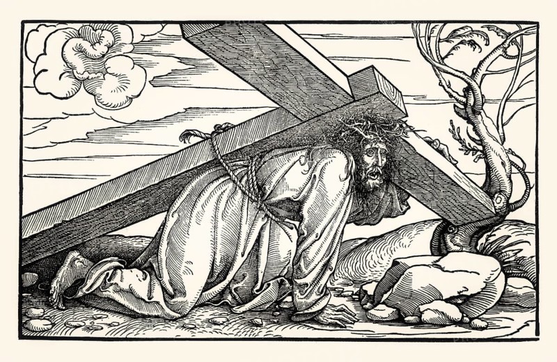 Christ and the Cross, woodcut by Hans Holbein the Younger, 16th century
