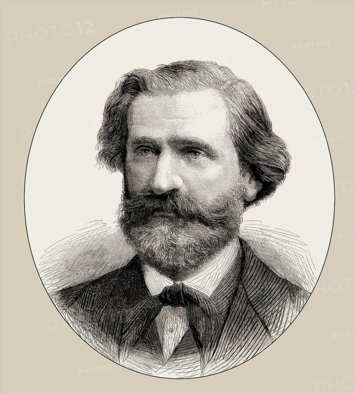Giuseppe Verdi, 1813 – 1901, Italian opera composer, digitally edited