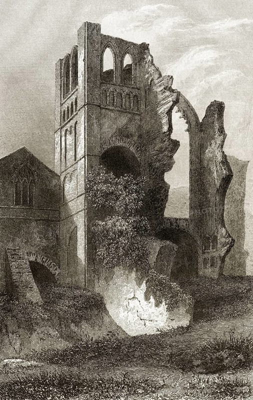 Castle Acre Priory, Castle Acre, Norfolk, England, 18. Jahrhundert