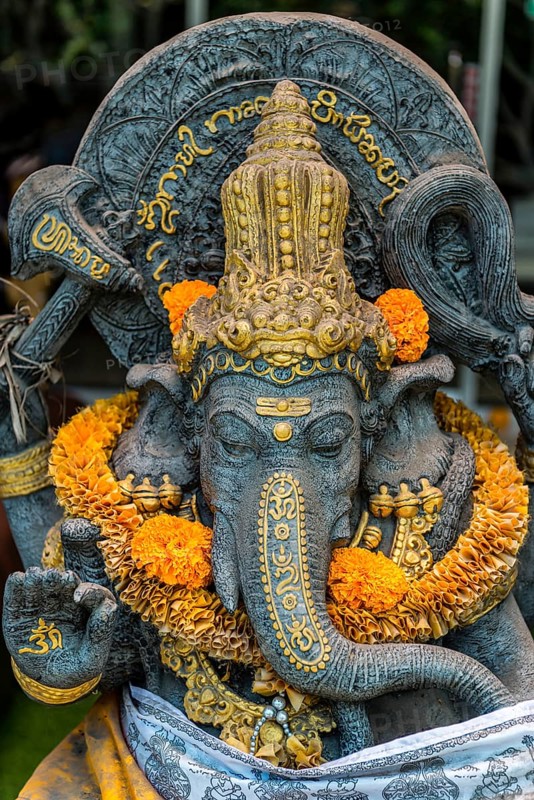 Ganesha elephant figure, elephant, sacred, Hinduism, culture, faith, decoration, temple figure, art figure, temple, praying, travel, tourism, Bali, Indonesia