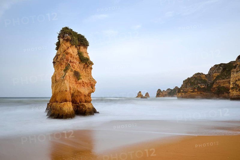 Rocks on the beach, Praia Dona Ana, Lagos, Algarve, Portugal
