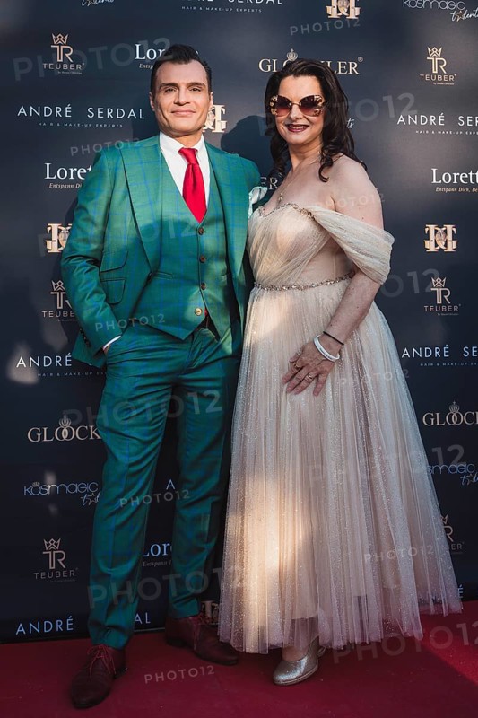 Dieter Padar and company at the first Fashion Night with Harald Glööckler for his new fashion collection Teuber by HARALD GLÖÖCKLER at Loretta am Wannsee in Berlin on 28 June 2024