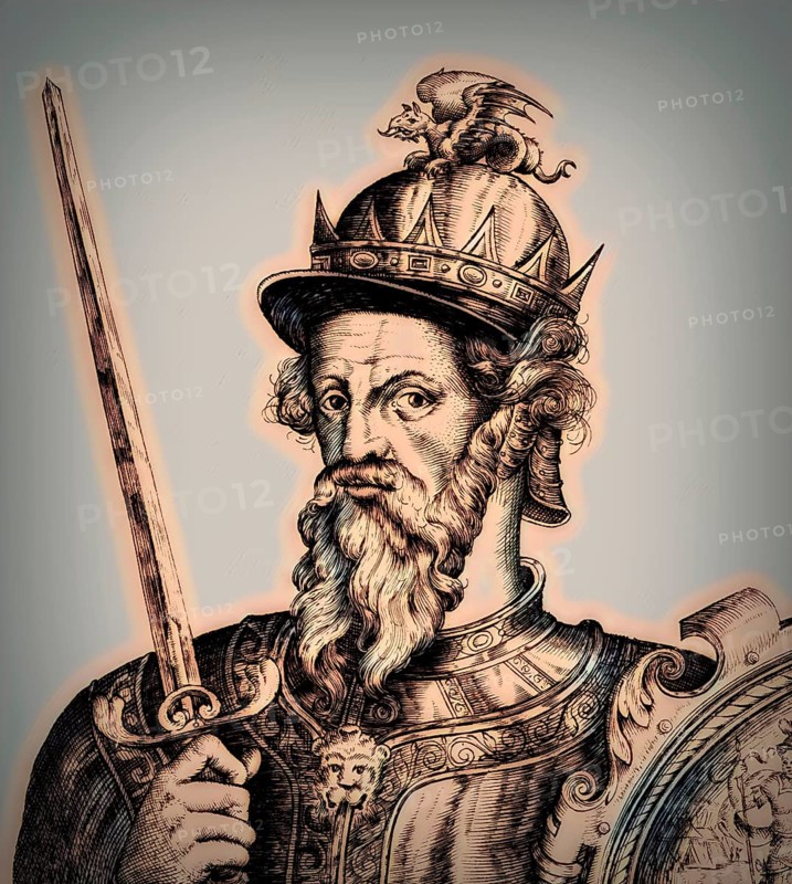 William I, ca. 1028, 1087, known as William the Conqueror, the first Norman King of England