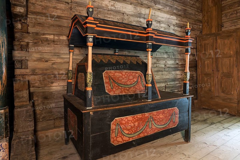 Holy grave carried during processions, 16th century Gothic wooden church of St. Paraskevi, Radruz, Poland