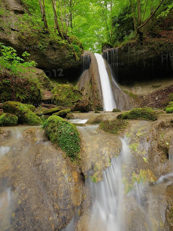 Schwarzenbach Waterfall, Baar, Canton Zug, Switzerland