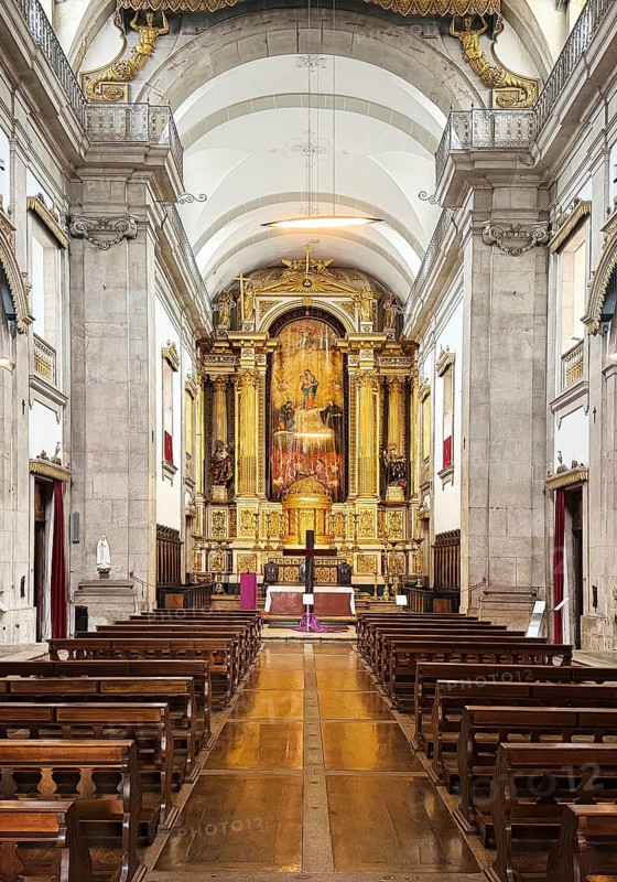 Igreja de S. Jose das Taipas, church of Saint Joseph of Taipas designed by architect Carlos Amarante in a predominantly neo-classical style, Porto, Portugal
