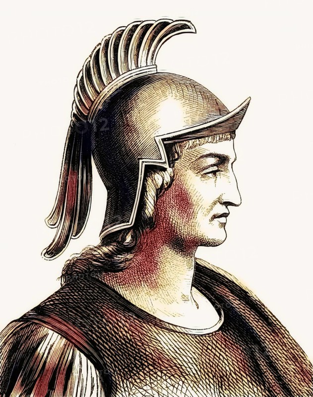 Theodoric the Great, Flavius Theodericus Rex, ca 454-526, king of the Ostrogoths from the Amali family, regent of the Visigoths and Italy, digitally edited