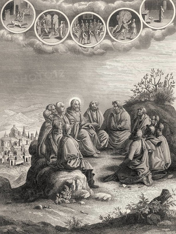 Sermon on the Mount, Anger should be restrained, Gospel of Matthew, 1853, digitally restored