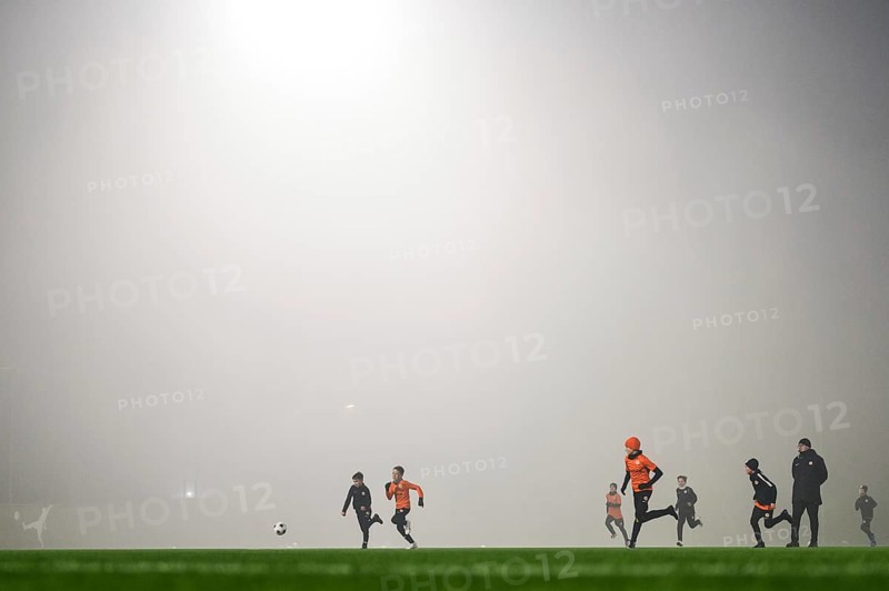 LUBIN, POLAND - DECEMBER 13, 2023: Training of youth team Football Academy KGHM Zaglebie