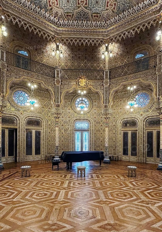 Salao Arabe, Arab salon in Palácio da Bolsa, neoclassical style stock exchange, magnificent building, UNESCO World Heritage Site, Porto, Portugal