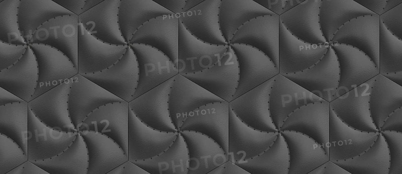 A captivating 3D illustration of geometric hexagon tile pattern, perfect for wallpaper design The dynamic arrangement creates a visually stimulating effect