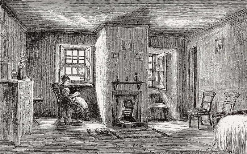 Clarinda house, Potterrow, Edinburgh, Scotland, 19th century