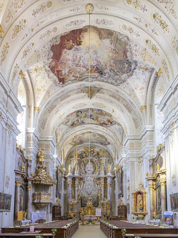 Baroque parish church, Waidhofen an der Thaya, Lower Austria, Austria