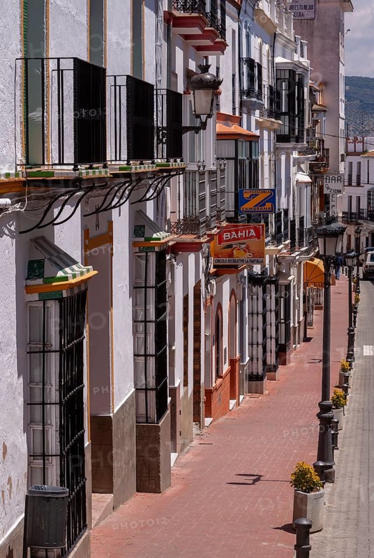 Small alley, Olvera, Province of Cadiz, Andalusia, Spain