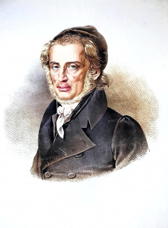 Hermann Landauer, Rabbi in Bratislava around 1830, Historical, digitally restored reproduction from a 19th century original, Record date not stated