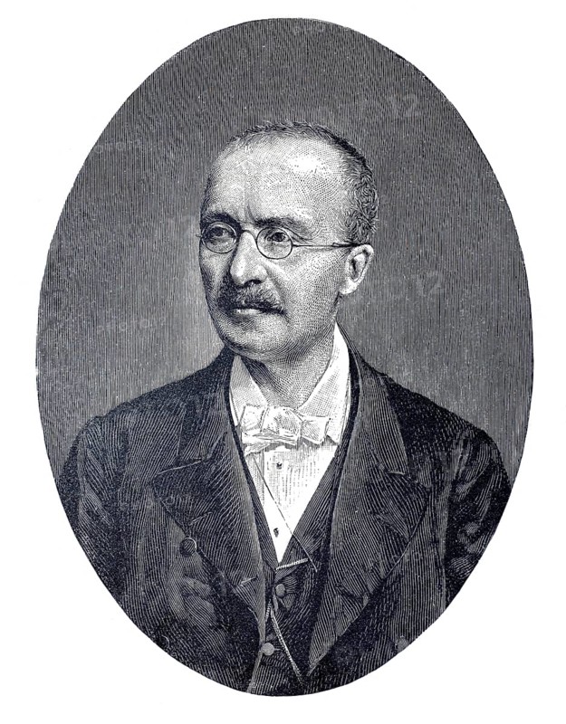 Johann Ludwig Heinrich Julius Schliemann (born 6 January 1822 in Neubukow, died 26 December 1890 in Naples), German merchant, archaeologist and pioneer of field archaeology. He was the first researcher to carry out excavations in Hisarlik in Asia Minor and found the ruins of Bronze Age Troy, which he and other researchers had already surmised, Illustration, reproduction from a 19th century original. Authentic, file restored for optimal use, exact date of original unknown, Historical