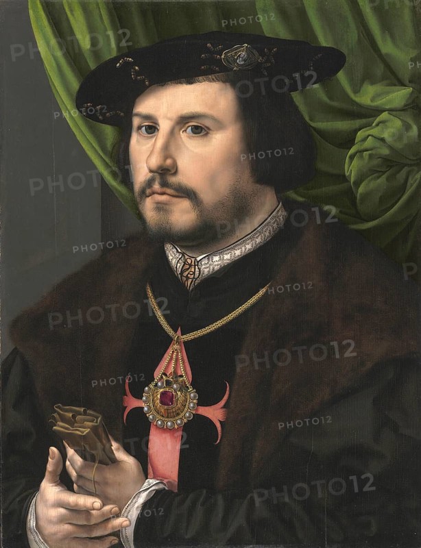 Francisco de los Cobos y Molina (c. 1475-85 to 10 May 1547) was Secretary of State under Charles V, responsible for policy in Spain, overseas and in Italy, Painting by Jan Gossaert, Historical, digitally restored reproduction from an original of the period