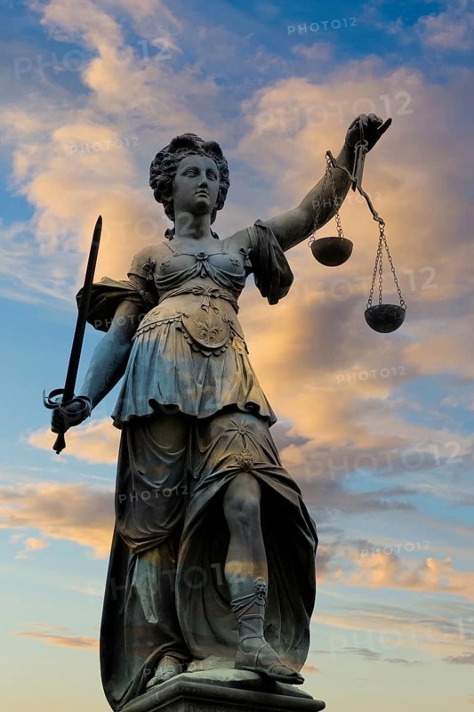 Justizia in Frankfurt am Main, Frankfurt am Main, Hesse, Federal Republic of Germany