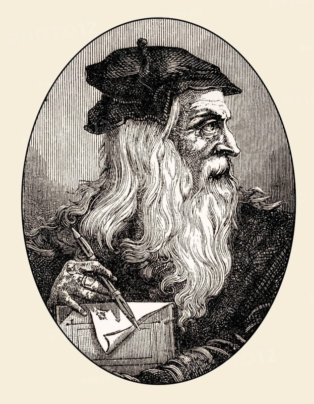 Leonardo da Vinci, 1452, 1519, Italian painter, sculptor, architect and engineer