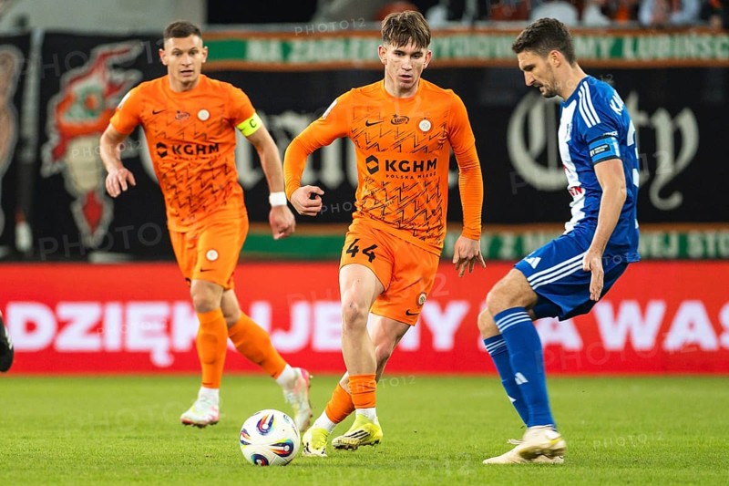 LUBIN, POLAND - MARCH 2, 2026: Football match between KGHM Zaglebie Lubin vs - Wisla Plock. In action Marcel Regula