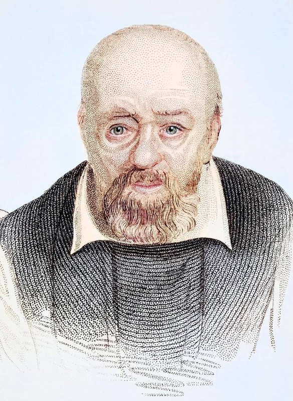 George Buchanan, 1506-1582, Scottish humanist historian and scholar, illustration from Old England's Worthies, published around 1880, Historical, digitally restored reproduction from a 19th century original, Record date not stated